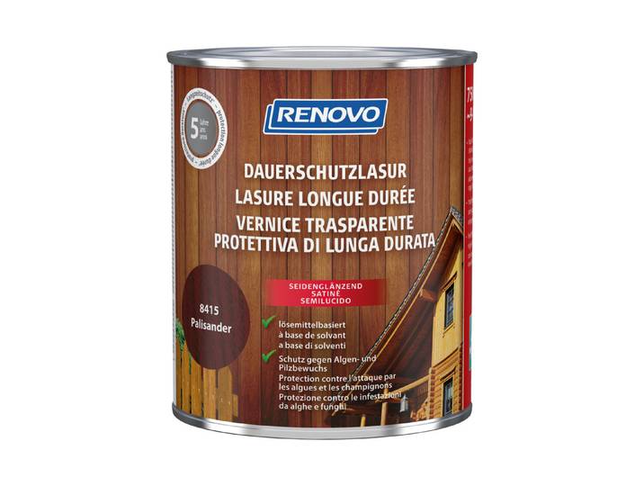 Renovo Dauerschutzlasur Palisander 0.75 l Seidenglanz