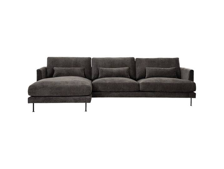 Ecksofa Beau Stoff Anthrazit B 294 T 165 cm - Ecksofa