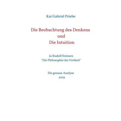 Die Beobachtung des Denkens und Die Intuition, Taschenbuch von Kai Gabriel Priebe, Tredition, 978-3-7497-9335-8
