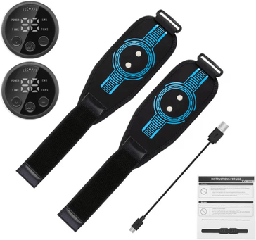 Inspire Picks EMS Abdominal Fitness Belt Intelligent Muscle Massage Trainer With USB Charging 2 Leg Straps