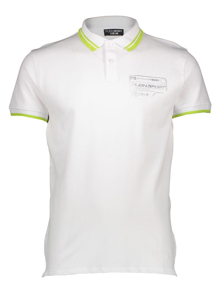 Plein Sport Poloshirt in Weiß - M