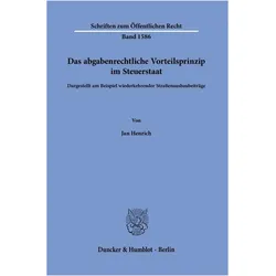 Henrich:Das abgabenrechtliche Vorteilsp, Fachbücher von Jan Henrich