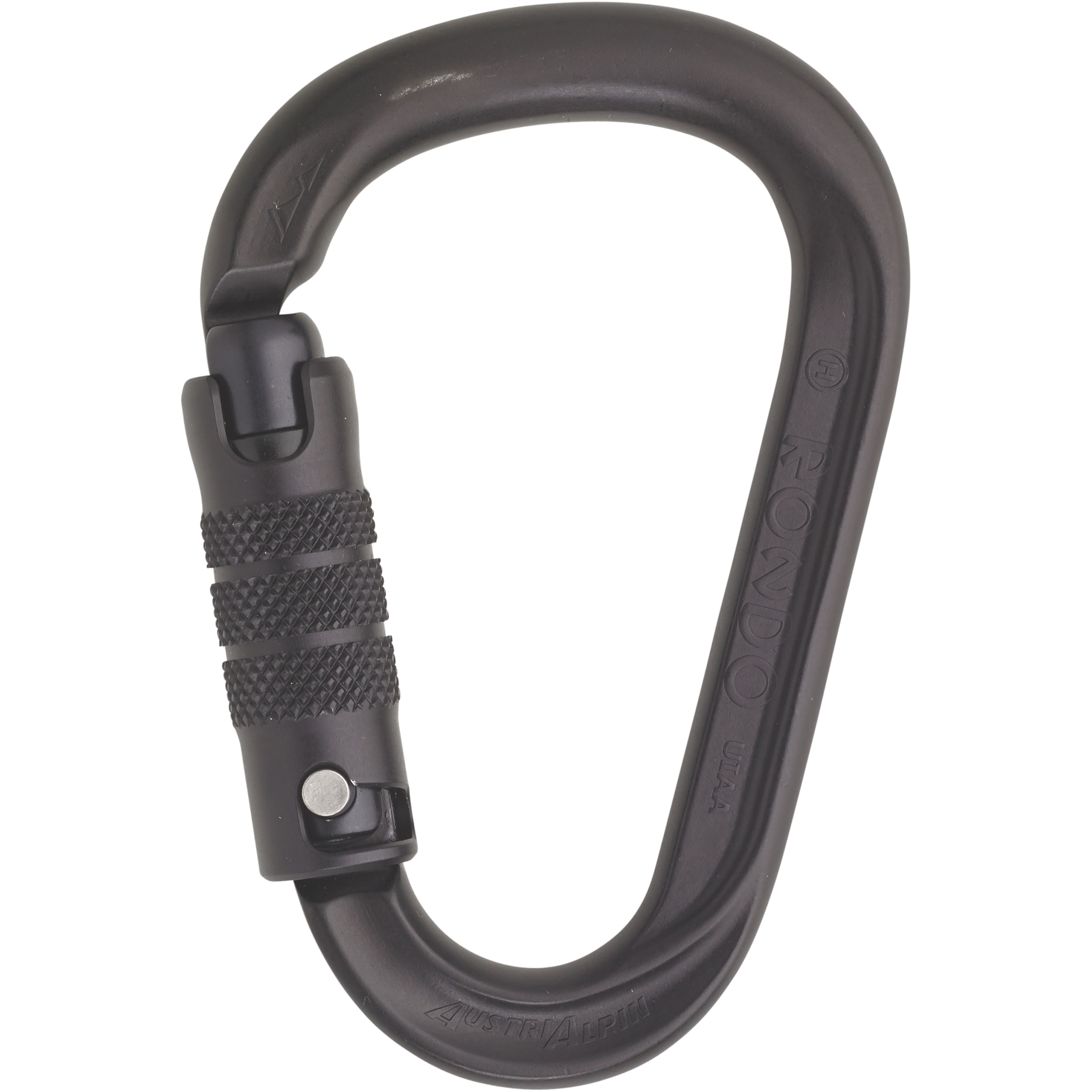 Austrialpin HMS Rondo 3-Way Selfie Karabiner Karabiner schwarz Alpinklettern | Sportklettern