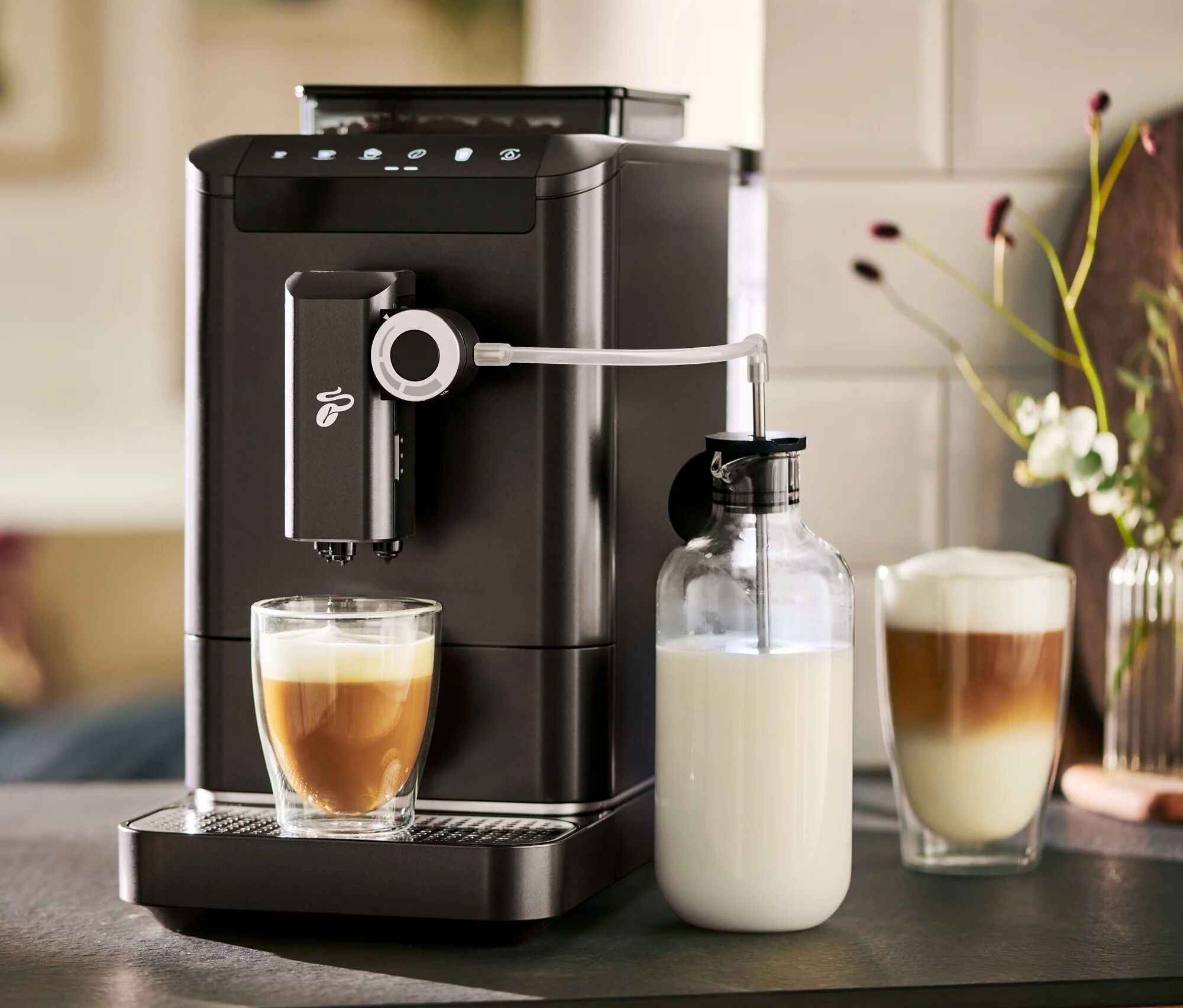 Tchibo - Milchkaraffe für Esperto Pro & Esperto2 Milk - schwarz