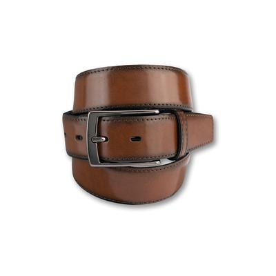 Ledergürtel BERND GÖTZ "Ledergürtel Klassiker mit exklusiven Details", Herren, Gr. 100, cognac, Rindsleder, Gürtel Ledergürtel