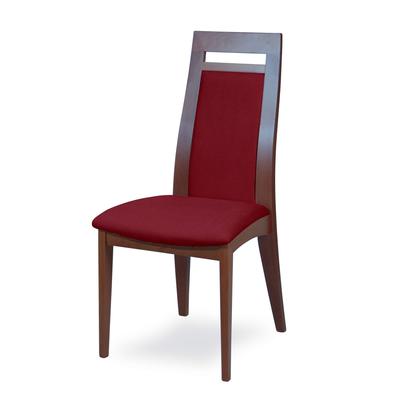 Esszimmerstuhl HOME AFFAIRE "CLIO", nuss, bordeaux, nussbaum, B:48cm H:101cm T:58cm, Massivholz, Stühle, Stuhl mit wasserabweisender Stoff
