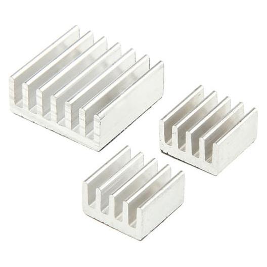 King Mod Raspberry Pi Kühlkoerper-Set - silber (CPKM-001)
