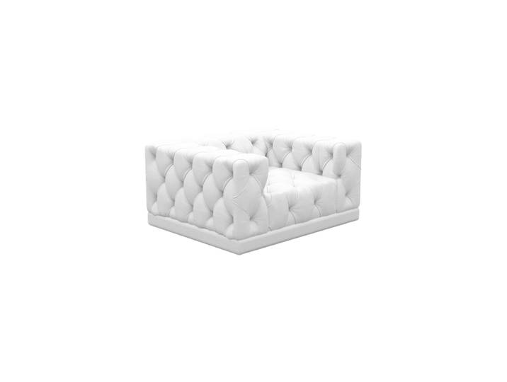 Design Echtleder Loungesessel „Malika“ Echtleder White BLOOMINGLOFT Collection