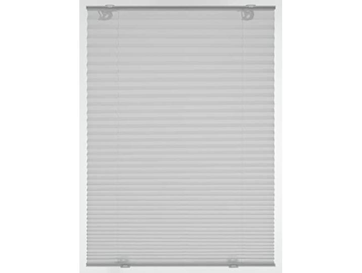 GARDINIA Solo Dachfenster-Plissee ohne Bohren, Saugnäpfe, Grau, 47,3x100cm