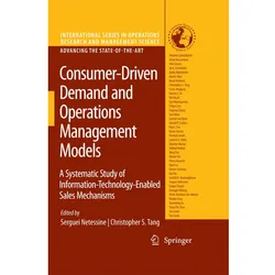 Consumer-Driven Demand and Operations Management Models, Fachbücher