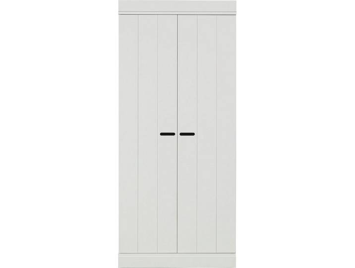 WOOOD Kleiderschrank Connect FSC®-Kiefernholz mit sichtbare Maserungen H195 x B94 x T53 cm Tragkraft 15 kg pro Boden, Wandbefestigung empfohlen, Pfleigleicht