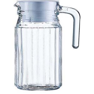 Arcoroc Krug Quadro ARC 75201, 0,5l, Kühlschrankkrug mit Deckel, Glas