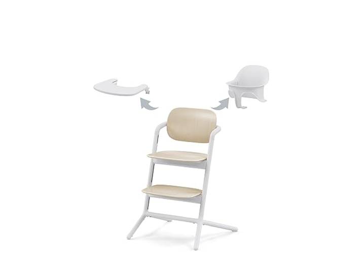 Cybex Gold LEMO Hochstuhl 3in1-Set, Mitwachsend, ab 6 Monaten, Sand White