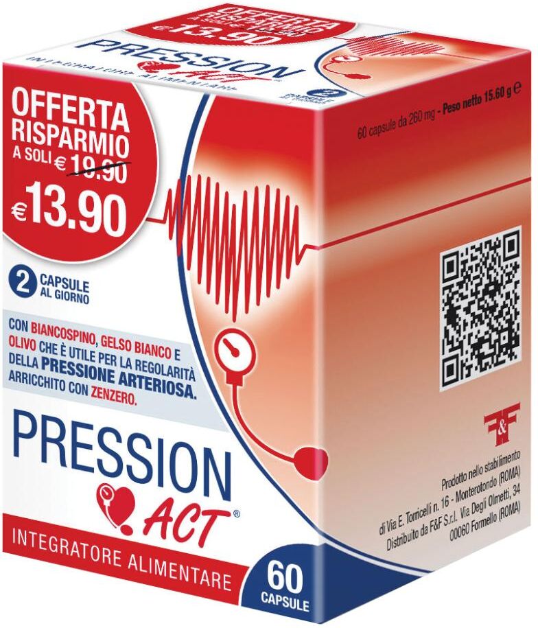 F&F Srl Linea ACT, Pression Act, 60 Capsule