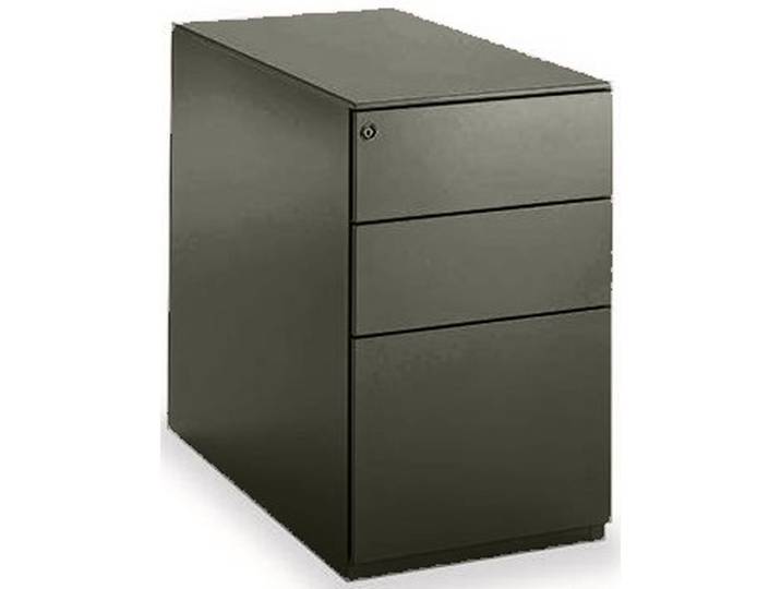 Caisson métal hauteur bureau Universal 3 tiroirs - P. 80 cm - Noir