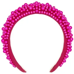 Haarreif "Perlen", pink