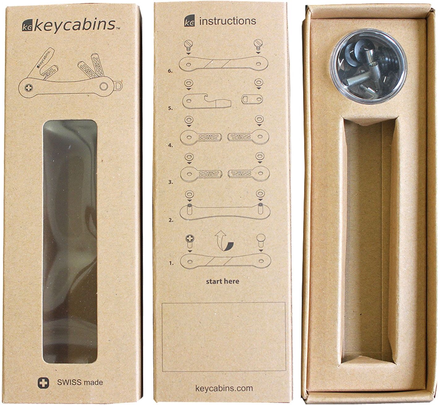 Schlüsselanhänger KEYCABINS "Carbon S3", Damen, blau (hellblau), Basic, Schlüsselanhänger Schlüsselanhänger, SWISS Made