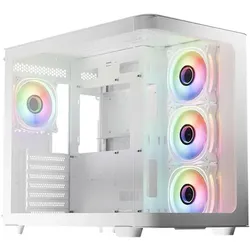 LC Power Gaming-PC Gehäuse LC-8001W-ON Midi-Tower weiß