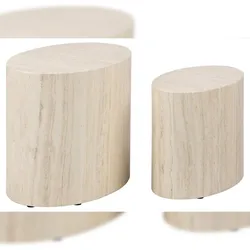 Ebuy24 Mice Couchtisch Satz von 2 Stück beige.