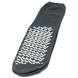 Medi-Inn Anti-Rutsch-Socken, 2-seitig beschichtet, 100% Polyester 48 Paar / XXL grau