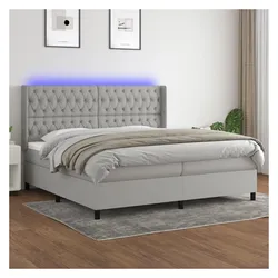 vidaXL, Boxspringbett, Addisyn Tufted design (200 x 200 cm)