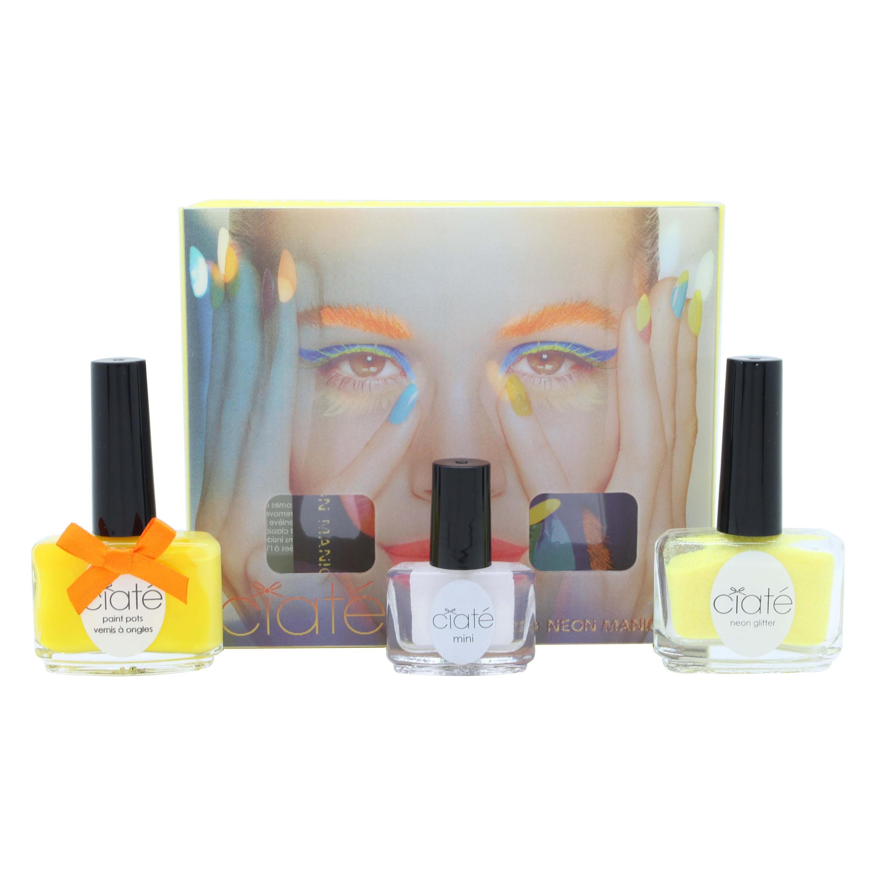 Ciaté London Ciate Corrupted Neon Manicure Megaphone Big Yellow Taxi Glitter Nagellack Set (Black Light, Neon Glitter, Neon Orange) (48629455)