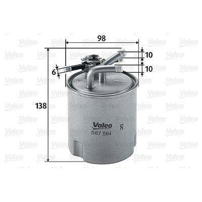Valeo Kraftstofffilter [Hersteller-Nr. 587564] für Nissan