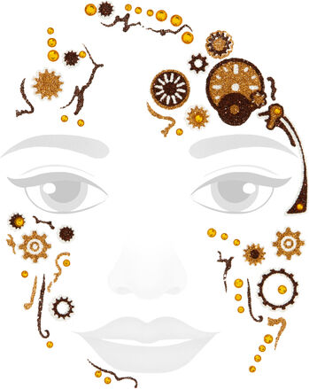 Face-Art-Tattoo "Steampunk"
