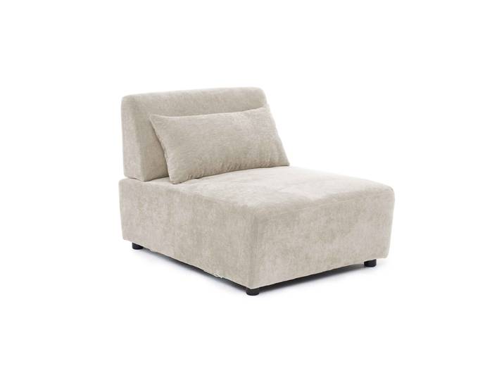 Sessel aus Stoff für modulares Sofa mit Kissen verstellbare Rückenlehne