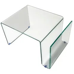 Couchtisch  Kalani I , transparent/klar , Maße (cm): B: 42 H: 36