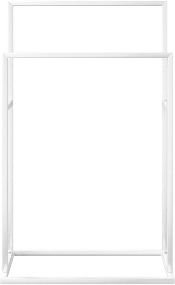 Ebern Designs Brandalynn 48 cm L Freestanding Towel Rack White 78.5cm H X 48cm L X 24cm D