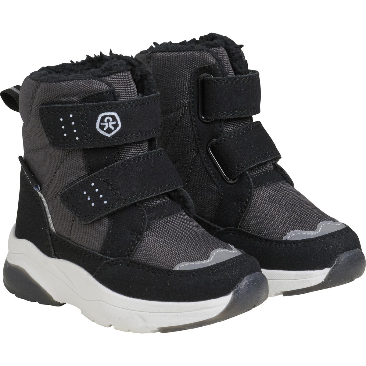 Color Kids Boots W. 2 Velcro & Lights 760104 phantom (1919) 28 760104-1919-28