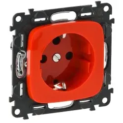 Legrand 753132 Valena Allure Schutzkontaktsteckdose Codiert Farbe: Rot