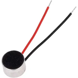 Elektret-Mikrofon, 2,2kΩ, 0,5mA, Ø9,7x6,5mm