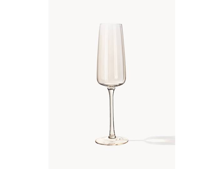 Flûtes à champagne soufflées bouche Ellery, 4 pièces
