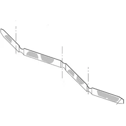 Taski 4127070 Lamelle -12200-54 für swingo 755B 56/2,4x750 Ersatzteile TASKI für swingo 755E, 755B