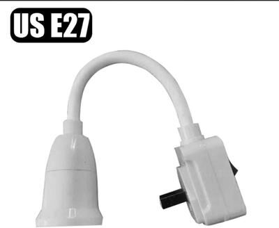 Uplift Essentials Direct Plug In Rotary Lamp Holder With Switch For E27 Bulb Socket style A Us