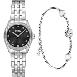 DKNY Logo watch setsilver DK1L126M0045 - schwarz,silber - 26mm
