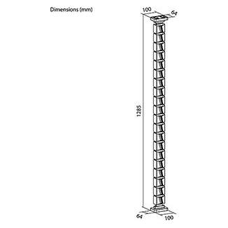 Powerton ERGO GANSO PRO Kabel-Organizer, schwarz-grün (57263316)