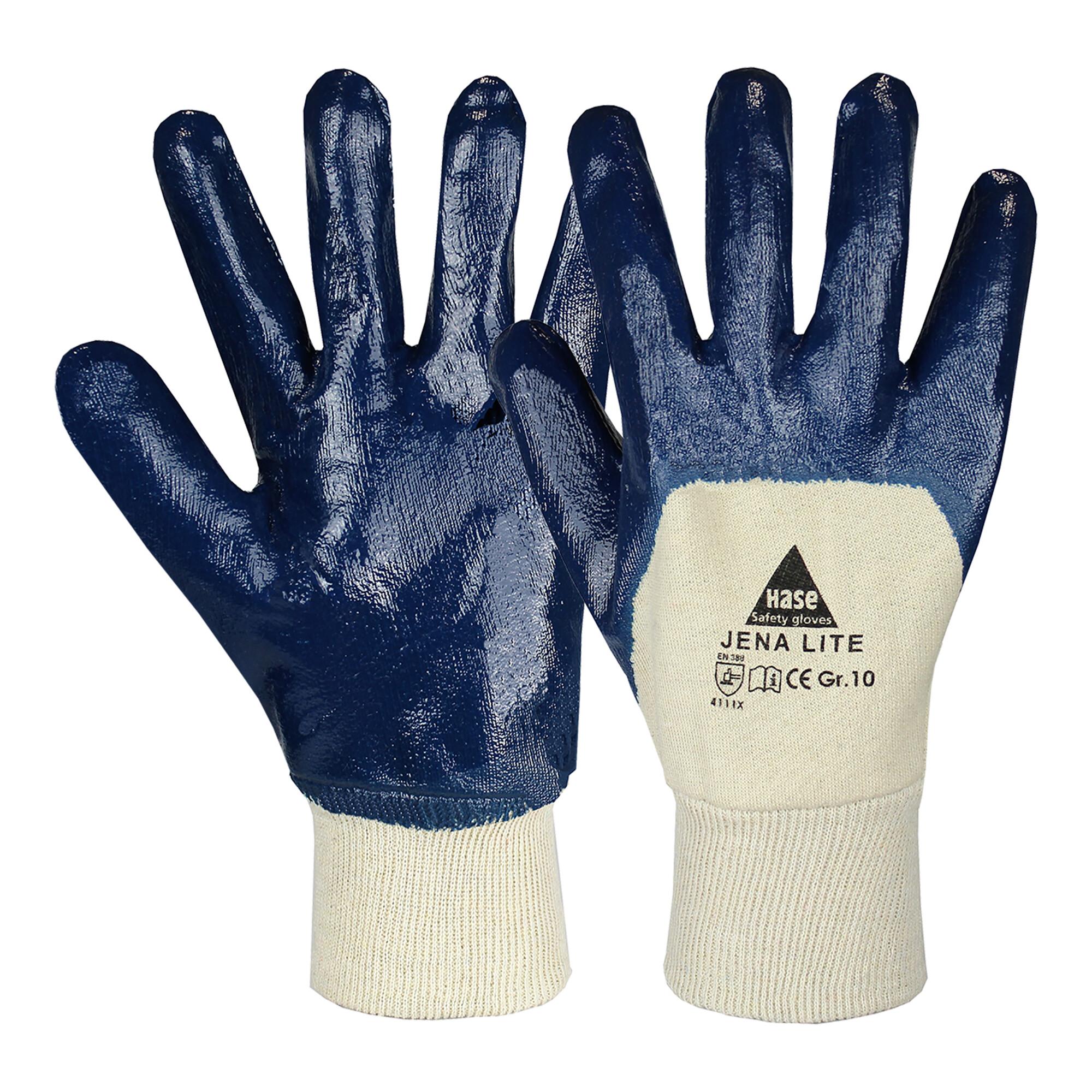 Hase Jena Lite Nitrilhandschuh aus Baumwolle Größe 10 (901200-10)