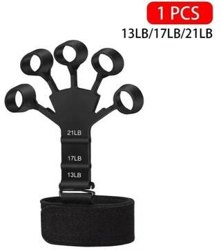 Uplift Essentials Finger Gripper Exerciser For Hand Strength And Recovery black