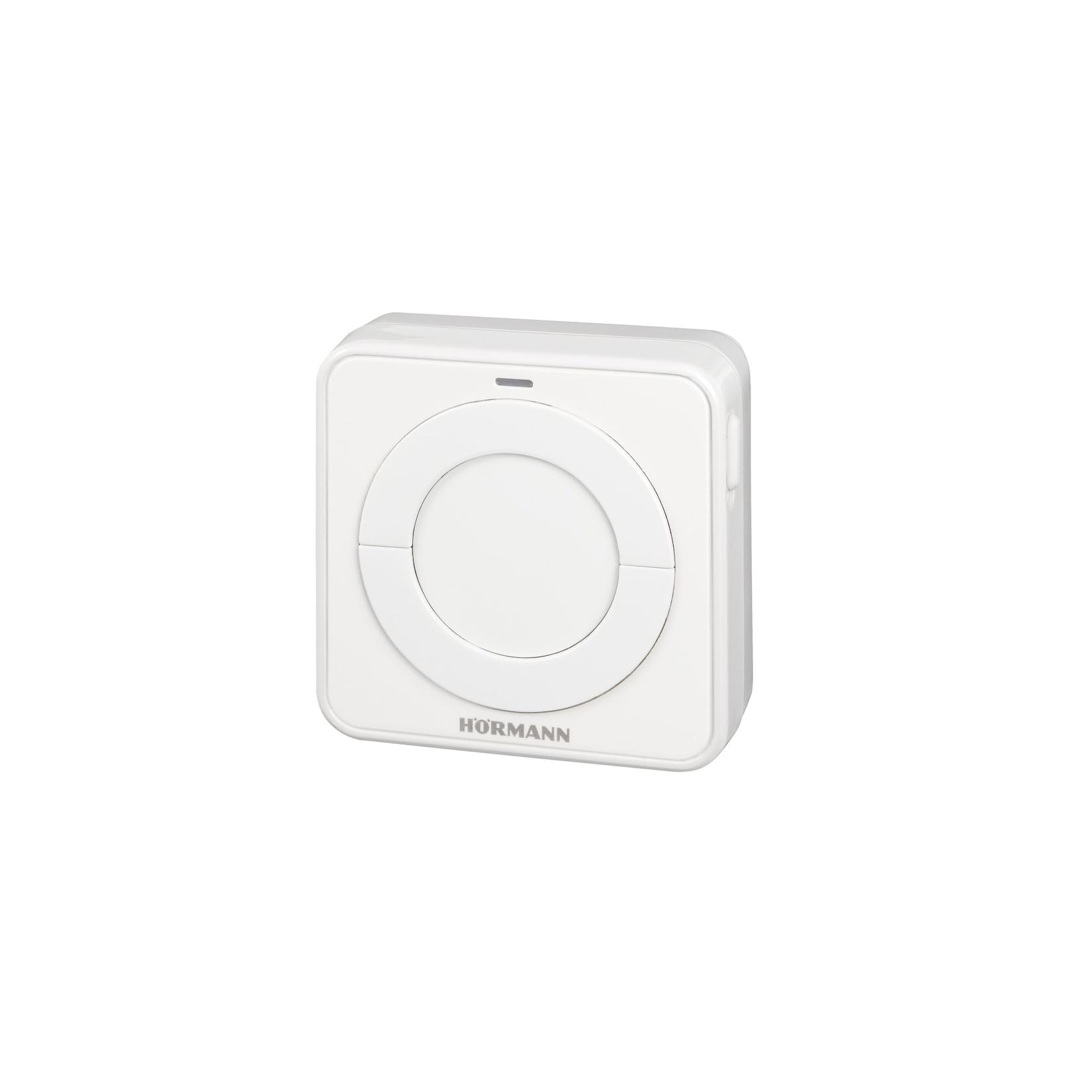 Hörmann Wandtaster, Funk Innentaster FIT 2-1 BS - für 2 Funktionen, 8x8x4,5 cm