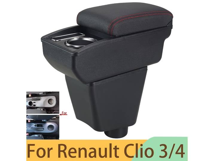 Boîte d'accoudoir pour Renault Clio 4, Renault Captur, Clio 3 III IV, boîte de rangement pour voiture, accessoires intérieurs dédiés pour voiture