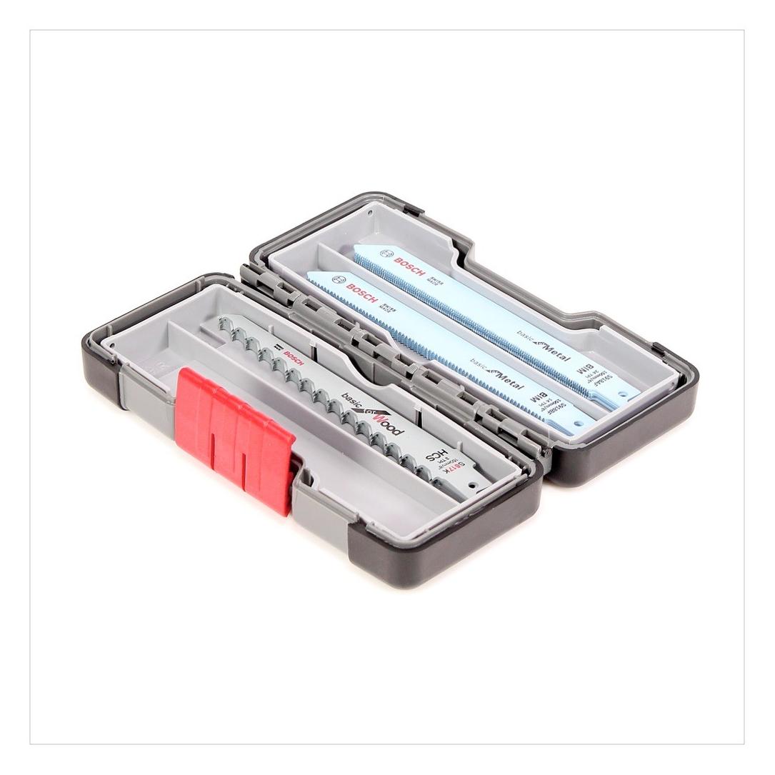 Bosch Professional Zubehör 15-tlg. Säbelsägeblatt-Set Wood and Metal Basic (2607010901)