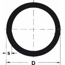Stahlrohr nahtlos EN 10216 42,4 mm Außendurchmesser
