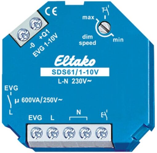 Eltako Steuerdimmschalter 1-10V, f.EVGs SDS61/1-10V (61100800)