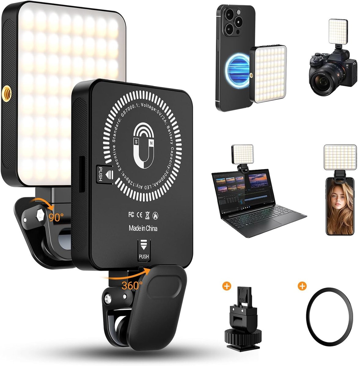Selfielamp voor mobiele telefoon