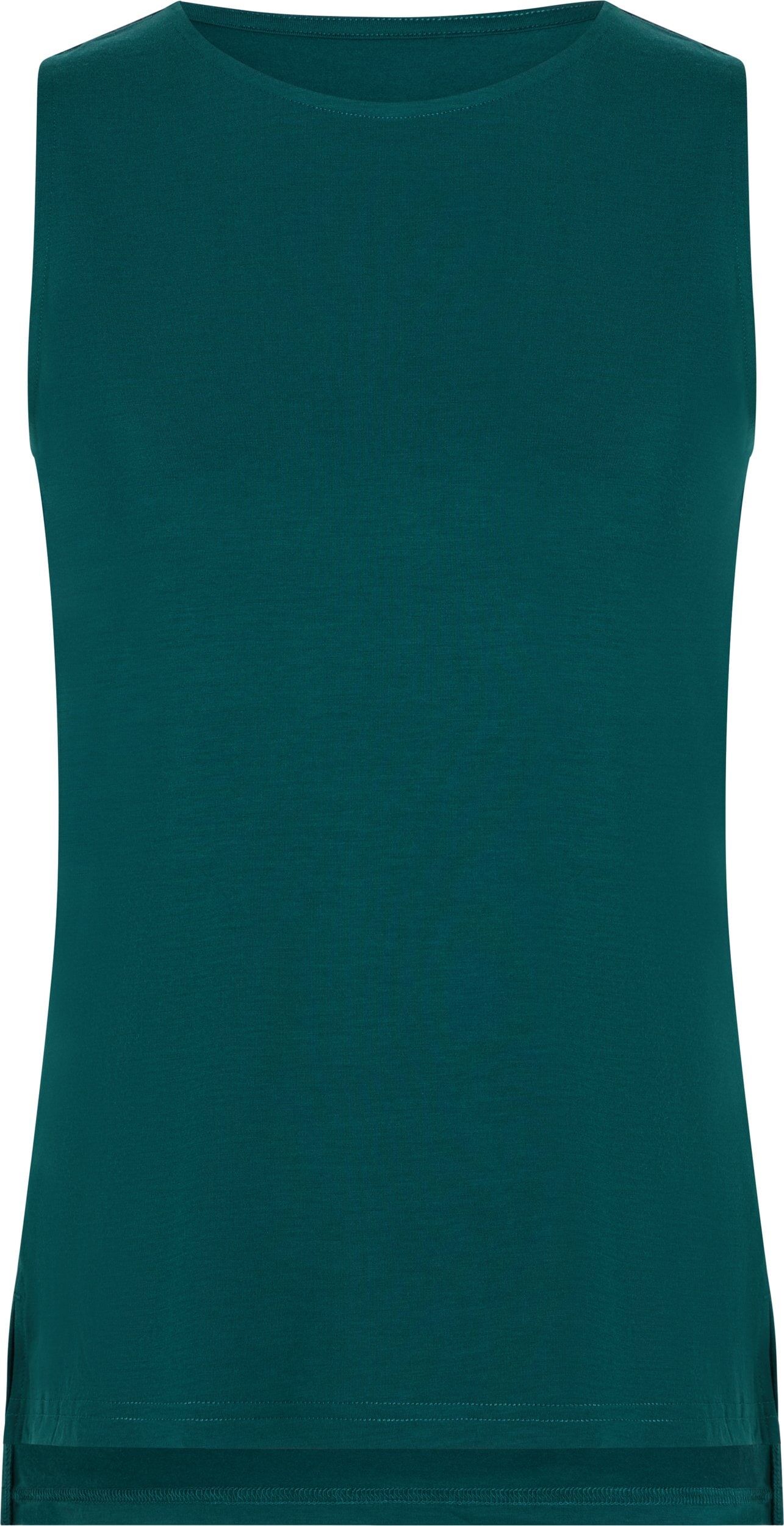 Tanktop ENERGETICS "Da.-Tank-Shirt Ogda SL W", Damen, Gr. M, grün (blau petrol), Obermaterial: 62% Polyester, 33% Lyocell, 5% Elasthan, Tops Tanktop, ärmelloses Tanktop, für Erwachsene blau petrol M