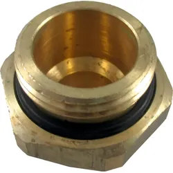 Wolf Doppelnippel reduziert 1-3/4"AG Messing"