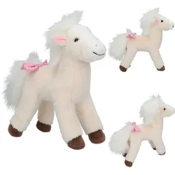 Miss Melody Plüschpferd Cremeweiß 18 cm